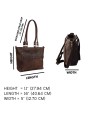  Women's Tote Real Leather Crossbody Top Handle Office Purse Handbag 